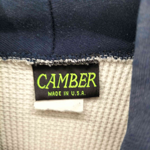 キャンバー CAMBER USA製 サーマル スウェットパーカー メンズ