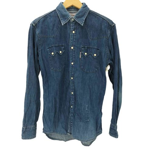 ブルーブルーハリウッドランチマーケット BLUE BLUE H.R.MARKET デニムウエスタンシャツ メンズ JPN:2