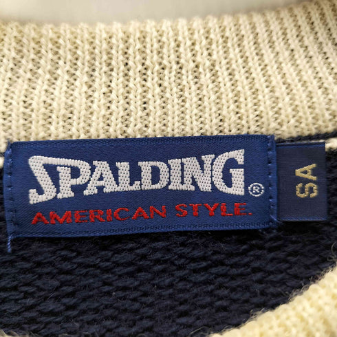 スポルディング SPALDING 刺繍ロゴ ストライプニット メンズ SA