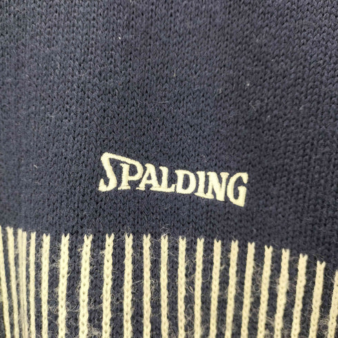 スポルディング SPALDING 刺繍ロゴ ストライプニット メンズ SA