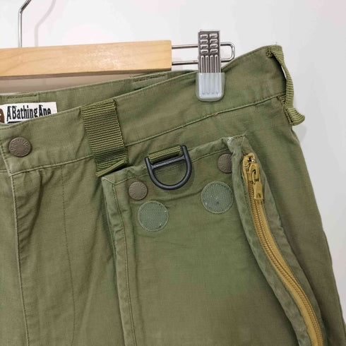 アベイシングエイプ A BATHING APE リップストップ カーゴショートパンツ メンズ JPN:L