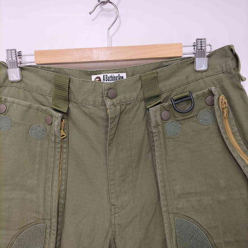 アベイシングエイプ A BATHING APE リップストップ カーゴショートパンツ メンズ JPN:L