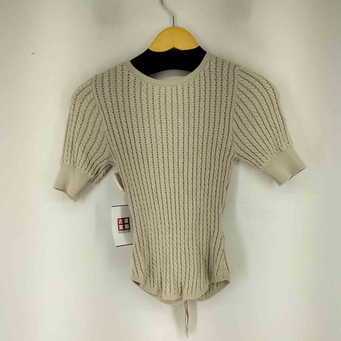 スナイデル snidel バックオープンリボンニットTOPS レディース ONE SIZE