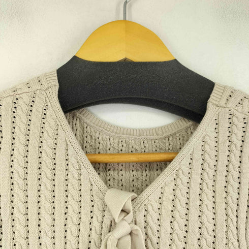 スナイデル snidel バックオープンリボンニットTOPS レディース ONE SIZE
