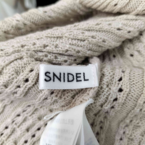 スナイデル snidel バックオープンリボンニットTOPS レディース ONE SIZE