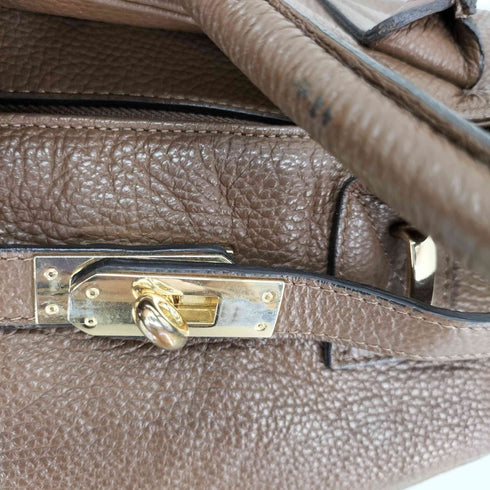 ジャンニノターロ GIANNI NOTARO シボ革 レザー2WAYバッグ トート ショルダー レディース
