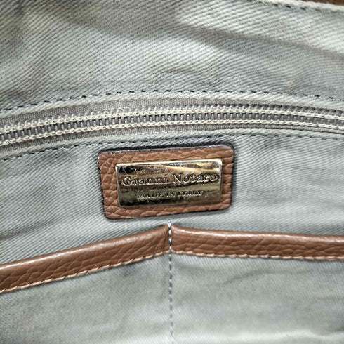 ジャンニノターロ GIANNI NOTARO シボ革 レザー2WAYバッグ トート ショルダー レディース