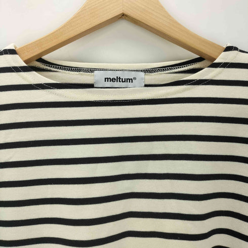 meltum ボーダー ロングスリーブカットソー メンズ 2