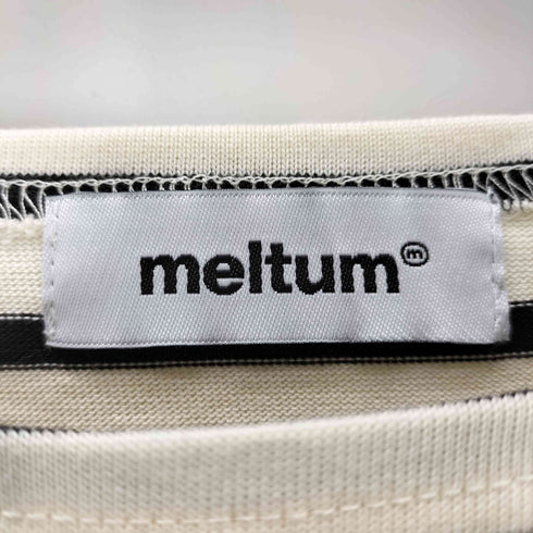 meltum ボーダー ロングスリーブカットソー メンズ 2