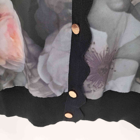 テッドベーカー TED BAKER 花柄プリント切替カーディガン レディース JPN:3