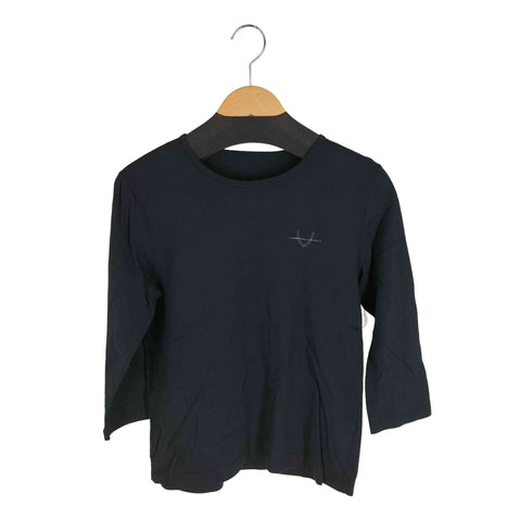マドモアゼルノンノン mademoiselle NON NON ポイントロゴ ロングスリーブTシャツ レディース