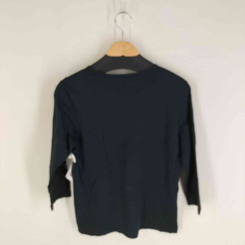 マドモアゼルノンノン mademoiselle NON NON ポイントロゴ ロングスリーブTシャツ レディース