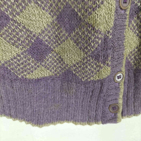 イッセイミヤケ ISSEY MIYAKE 70S オールスタイルタグ アーガイル柄 ニットベスト レディース