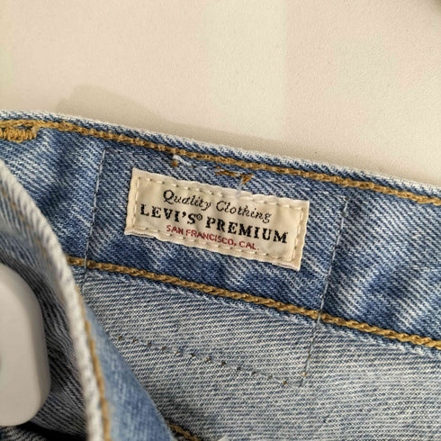 リーバイス Levis 501 Niebieski Relaxed Fit レディース W24 L30