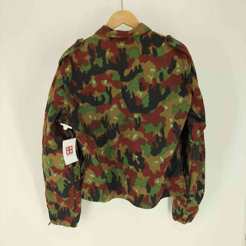 80S スイス軍 M-83 カモフラージュ フィールド ショート ジャケット メンズ