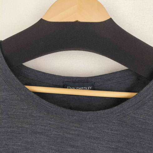 ジョンスメドレー JOHN SMEDLEY イギリス製 クルーネック薄手ニット メンズ import:S