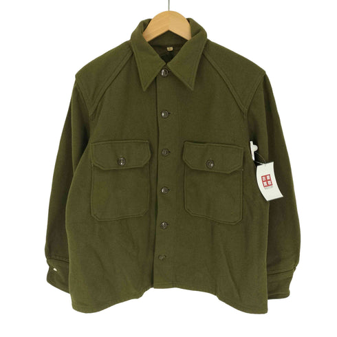 ウール ミリタリー コリア シャツ ジャケット メンズ import:M