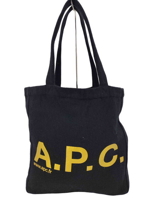 アーペーセー A.P.C. ゴールドプリント ウールトートバッグ レディース