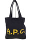 アーペーセー A.P.C. ゴールドプリント ウールトートバッグ レディース