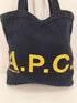 アーペーセー A.P.C. ゴールドプリント ウールトートバッグ レディース