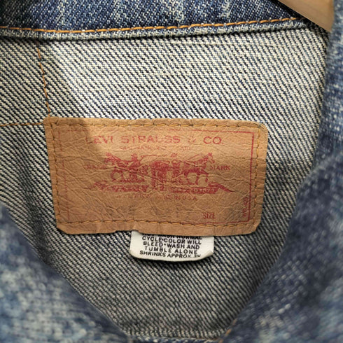リーバイス Levis 70-80s USA製 70505-0217 ボタン裏刻印529 ケアタグ有 4th デニムトラッカージャケット メンズ US:36