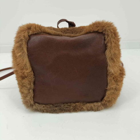 アグ UGG リアルファー 巾着ショルダーバッグ レディース