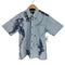 MAJUN LEAF GREEN フラワー柄 ボタンダウン S/S シャツ メンズ JPN:M