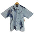 MAJUN LEAF GREEN フラワー柄 ボタンダウン S/S シャツ メンズ JPN:M