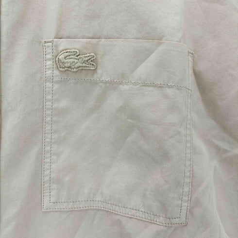 ラコステ LACOSTE ナチュラルダイコットンポプリンボタンダウンシャツ RELAXED FIT メンズ 39
