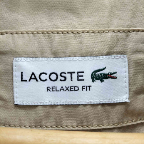 ラコステ LACOSTE ナチュラルダイコットンポプリンボタンダウンシャツ RELAXED FIT メンズ 39