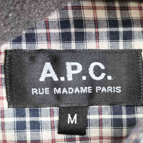 アーペーセー A.P.C. チェックレギュラーカラーシャツ メンズ JPN:M