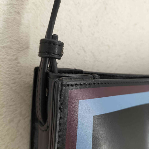 ヤーキ YAHKI ラインデザインショルダーバッグ メンズ