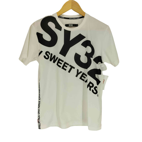 エスワイサーティトゥー SY32 by SWEET YEARS ロゴプリントメッシュTシャツ メンズ JPN:L