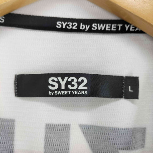 エスワイサーティトゥー SY32 by SWEET YEARS ロゴプリントメッシュTシャツ メンズ JPN:L