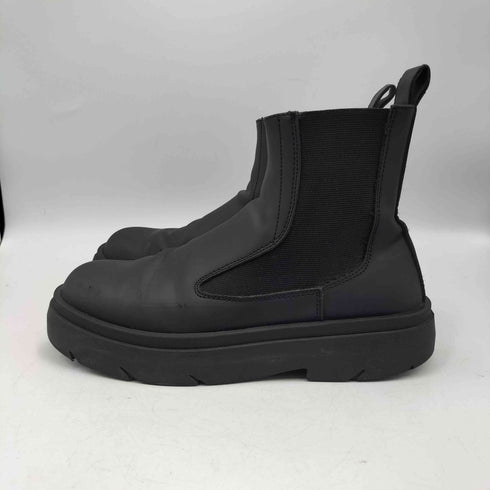 ザラ ZARA RUBBERISED CHUNKY ANKLE BOOTS フェイクレザー サイドゴアブーツ メンズ EUR:39