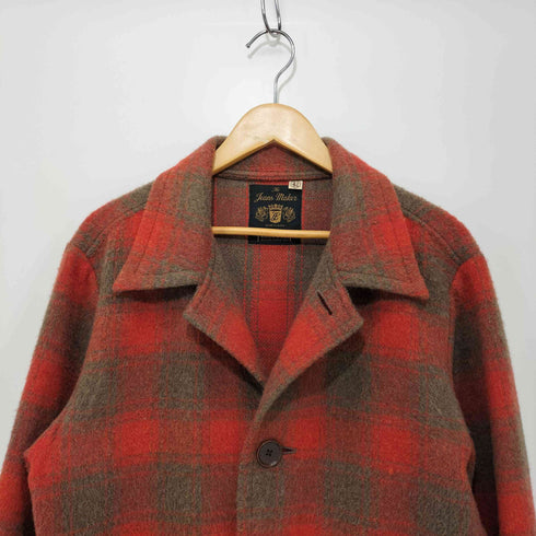 フルカウント FULLCOUNT チェック プリズナーコート check prisoner coat メンズ 42