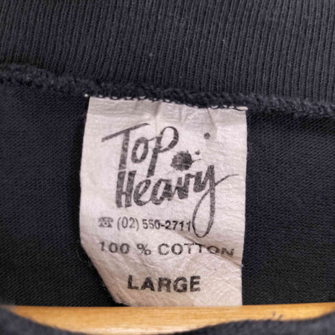 TOP HEAVY ©1991 シングルステッチ 両面プリントS/S TEE メンズ JPN:L