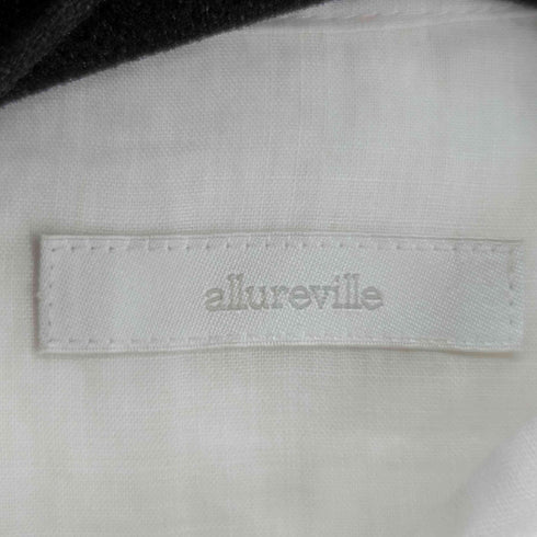 アルアバイル allureville バンドカラー シアーシャツ レディース