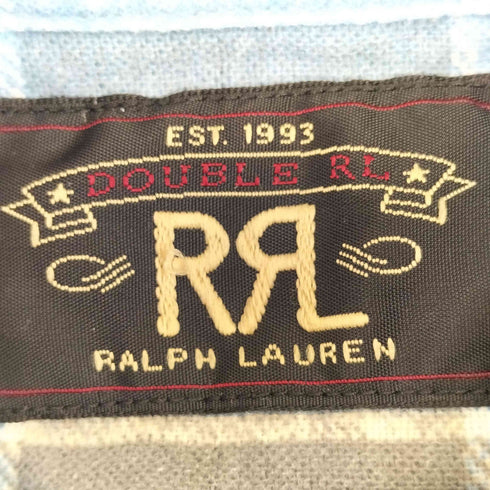 ダブルアールエルラルフローレン RRL RALPH LAUREN Plaid Cotton Workshirt プラッド コットン ワークシャツ メンズ import:M
