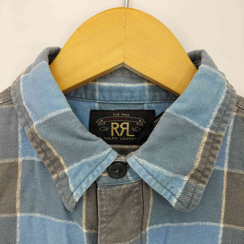 ダブルアールエルラルフローレン RRL RALPH LAUREN Plaid Cotton Workshirt プラッド コットン ワークシャツ メンズ import:M