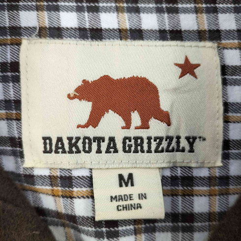 DAKOTA GRIZZLY 90-00s フェイクウール コットンウエスタンシャツ メンズ import:M