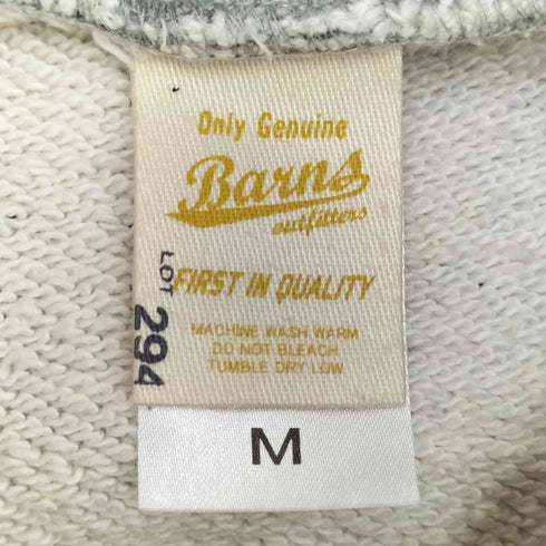 バーンズ Barns ジップアップパーカー メンズ import:M