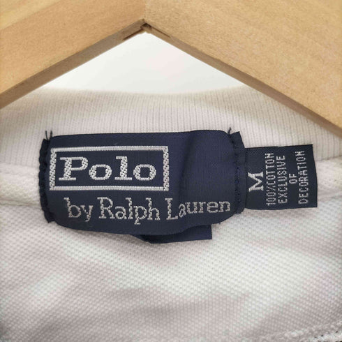 ポロバイラルフローレン Polo by RALPH LAUREN CUSTUM FIT ビッグポニー ユニオンジャック 刺繍 ナンバーパッチ S/S ポロ シャツ メンズ import:M