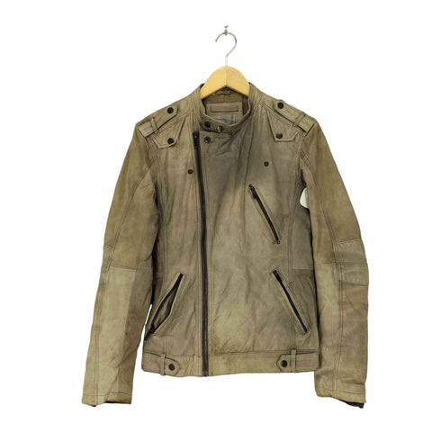 ベルシュカ BERSHKA ダブルレザージャケット メンズ JPN:S