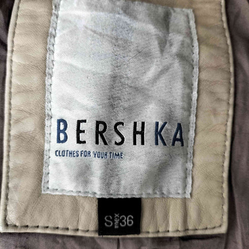 ベルシュカ BERSHKA ダブルレザージャケット メンズ JPN:S