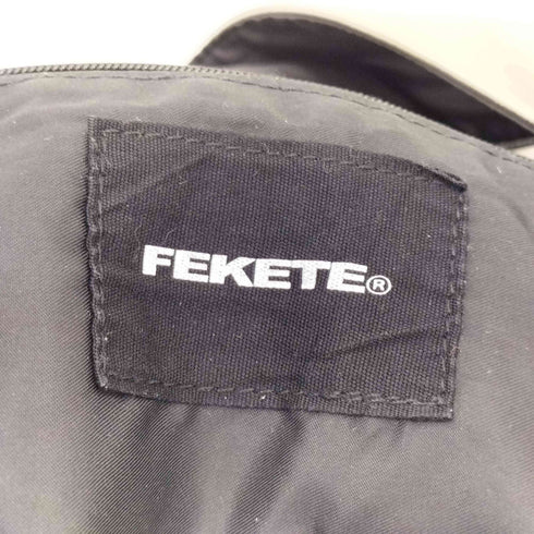 フェケテ FEKETE VEGAN LEATHER BIG TOTE BAG フェイクレザービッグトートバッグ レディース FREE