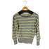 ジョンスメドレー JOHN SMEDLEY イギリス製 ボーダー コットンニット レディース import:S