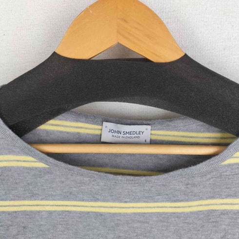 ジョンスメドレー JOHN SMEDLEY イギリス製 ボーダー コットンニット レディース import:S