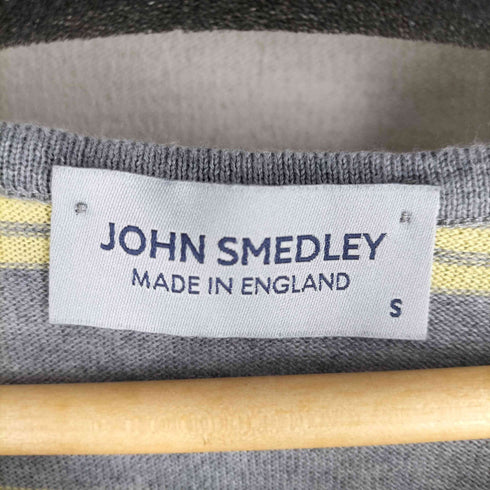 ジョンスメドレー JOHN SMEDLEY イギリス製 ボーダー コットンニット レディース import:S