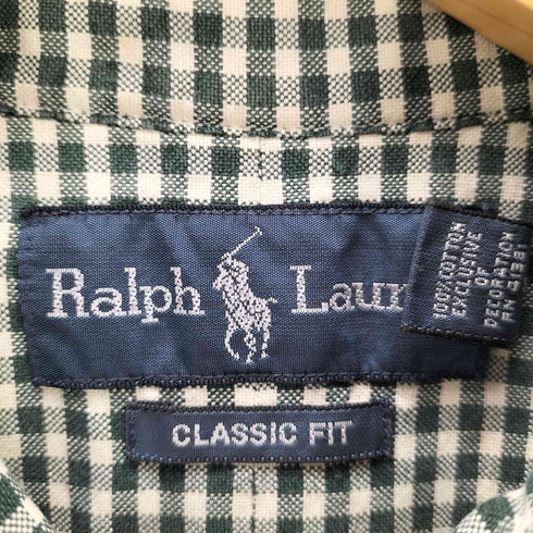 ラルフローレン RALPH LAUREN L/S CLASSIC FIT スモールポニー刺繍チェック柄BDシャツ メンズ JPN:M